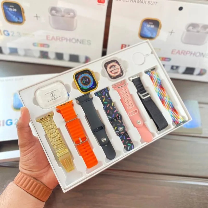 I20 Ultra Golden Smartwatch for Men & Women | Free AirPods | 100% Original